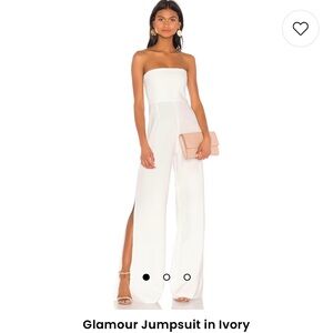 Nookie ivory jumpsuit. Worn once. Basically new. Gorgeous. Medium. Ivory